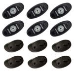 RIGID INDUSTRIES A-SERIES ROCK LIGHT KIT - 6 BLUE LIGHTS