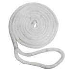 NEW ENGLAND ROPE 3/4" X 25' NYLON DOUBLE BRAID DOCK LINE
