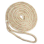 NEW ENGLAND ROPE 5/8" X 50' NYLON DOUBLE BRAID DOCK LINE