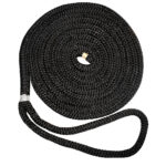 NEW ENGLAND ROPE 3/8" X 20' NYLON DOUBLE BRAID DOCK LINE