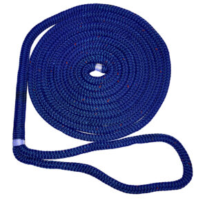 NEW ENGLAND ROPE 5/8" X 15' NYLON DOUBLE BRAID DOCK LINE