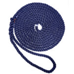 NEW ENGLAND ROPE 3/8" X 25' NYLON 3 STRAND DOCK LINE