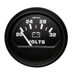 FARIA EURO BLACK 2" VOLTMETER (20 - 30V)