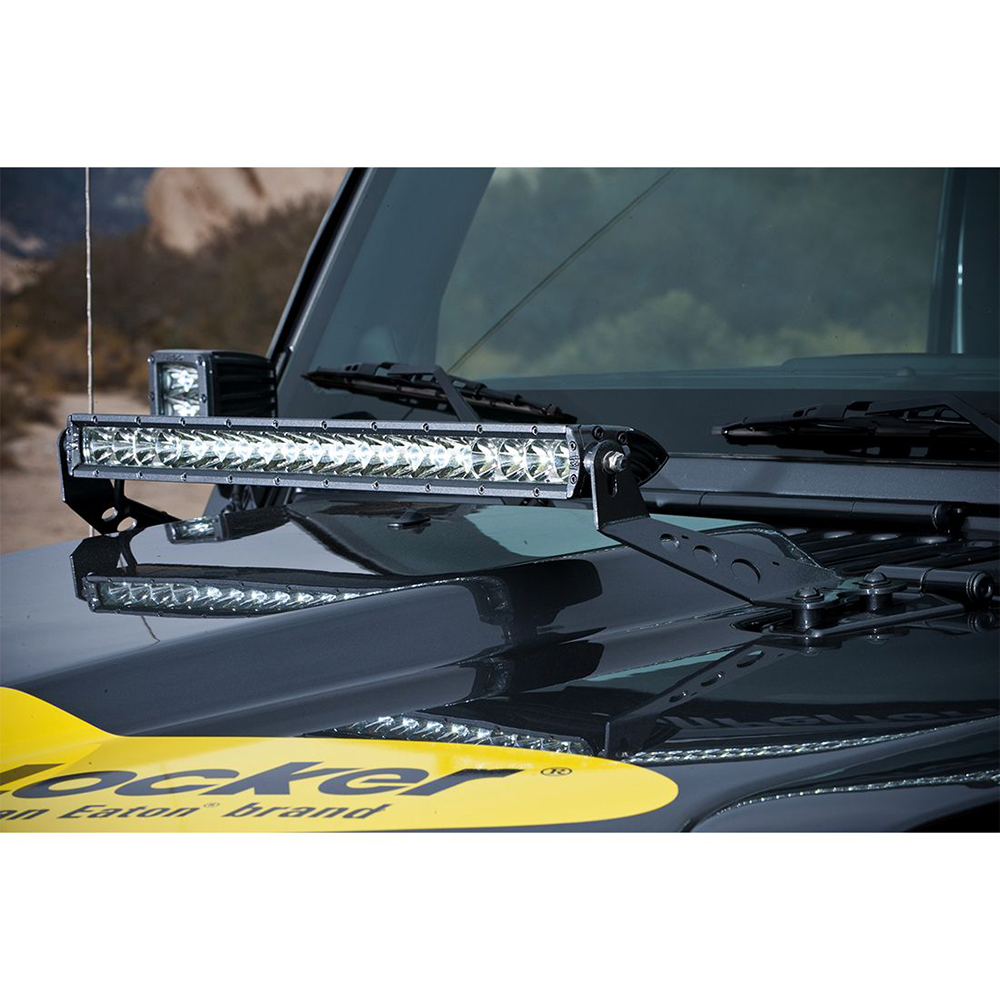 RIGID INDUSTRIES 2007 TO 2017 JEEP JK 20" LIGHT HOOD MOUNT - Image 2