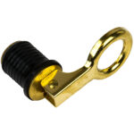 SEA DOG BRASS SNAP HANDLE  DRAIN PLUG 1"