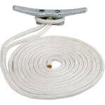 SEA DOG DOUBLE BRAIDED NYLON DOCK LINE 3/8" X 20' WHITE