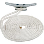 SEA DOG DOUBLE BRAIDED NYLON DOCK LINE 5/8" X 25' WHITE