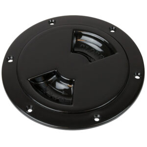 SEA DOG ABS DECK PLATE BLACK SMOOTH 5" QUARTER TURN TO