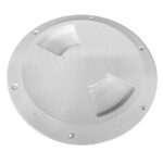 SEA DOG ABS DECK PLATE WHITE TEXTURED 6" QUARTER TURN TO