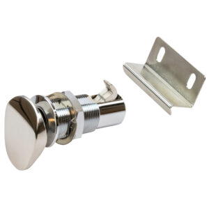 SEA DOG PUSH BUTTON CABINET LATCH & STAINLESS & CHROMED
