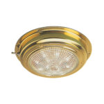 SEA DOG BRASS LED DOME LIGHT 5" LENS