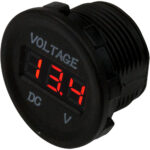 SEA DOG ROUND VOLTAGE METER    6V-30V