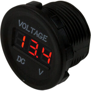 SEA DOG ROUND VOLTAGE METER    6V-30V