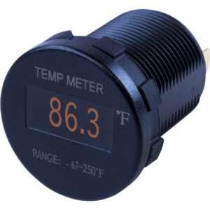 SEA DOG ROUND OLED TEMPERATURE METER FAHRENHEIT W/6' LEAD