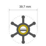 ALBIN PUMP PREMIUM IMPELLER  KIT 06-01-003 39.7X9.5X19.2MM