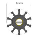 ALBIN PUMP PREMIUM IMPELLER KIT 06-01-011 51X12.7X22MM