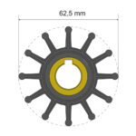 ALBIN PUMP PREMIUM IMPELLER KIT 06-01-015 62.5X16X22.4MM