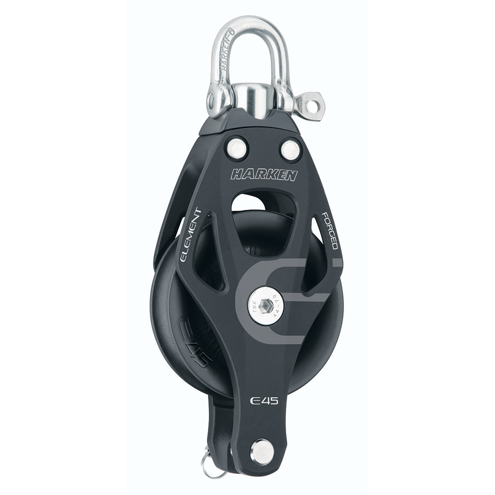 HARKEN 45MM SINGLE ELEMENT BLOCK W/ SWIVEL & BECKET