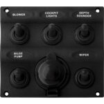 SEA DOG NYLON SWITCH PANEL  WATER RESISTENT FIVE TOGGLES