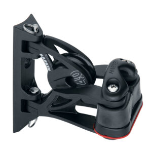 HARKEN 40MM CARBO AIR PIVOTING LEAD BLOCK W/ CARBO CAM CLEAT