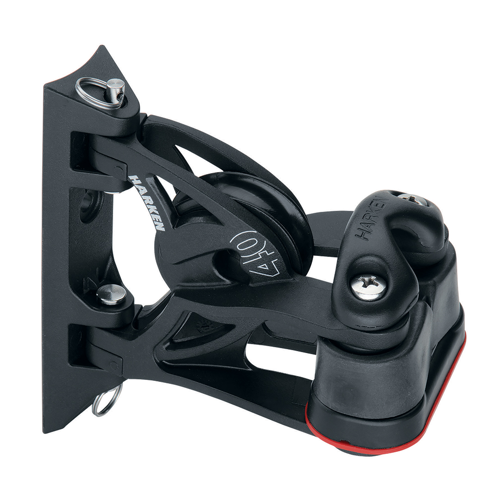 HARKEN 40MM CARBO AIR PIVOTING LEAD BLOCK W/ CARBO CAM CLEAT