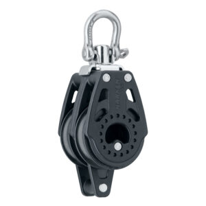 HARKEN 40MM CARBO AIR DOUBLE SWIVEL BLOCK WITH BECKET