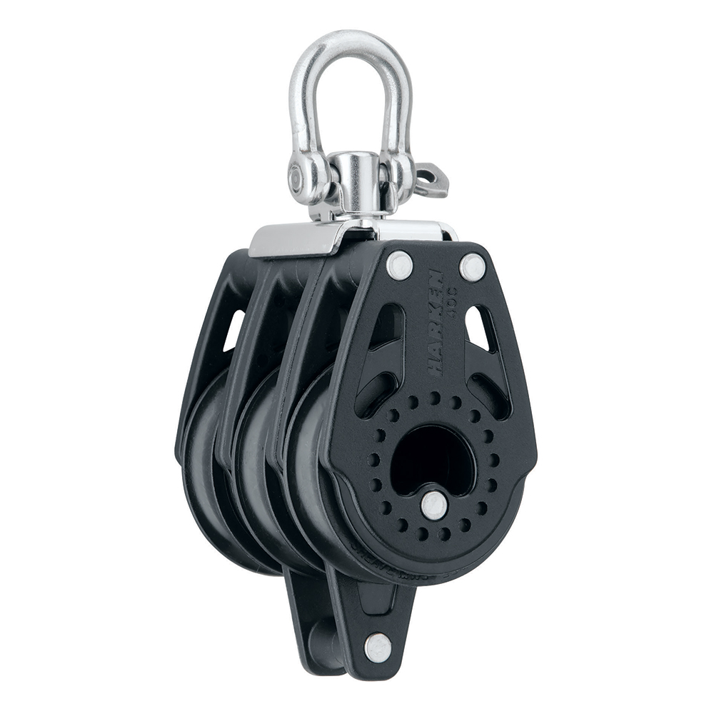 HARKEN 40MM CARBO AIR TRIPLE SWIVEL BLOCK W/ BECKET