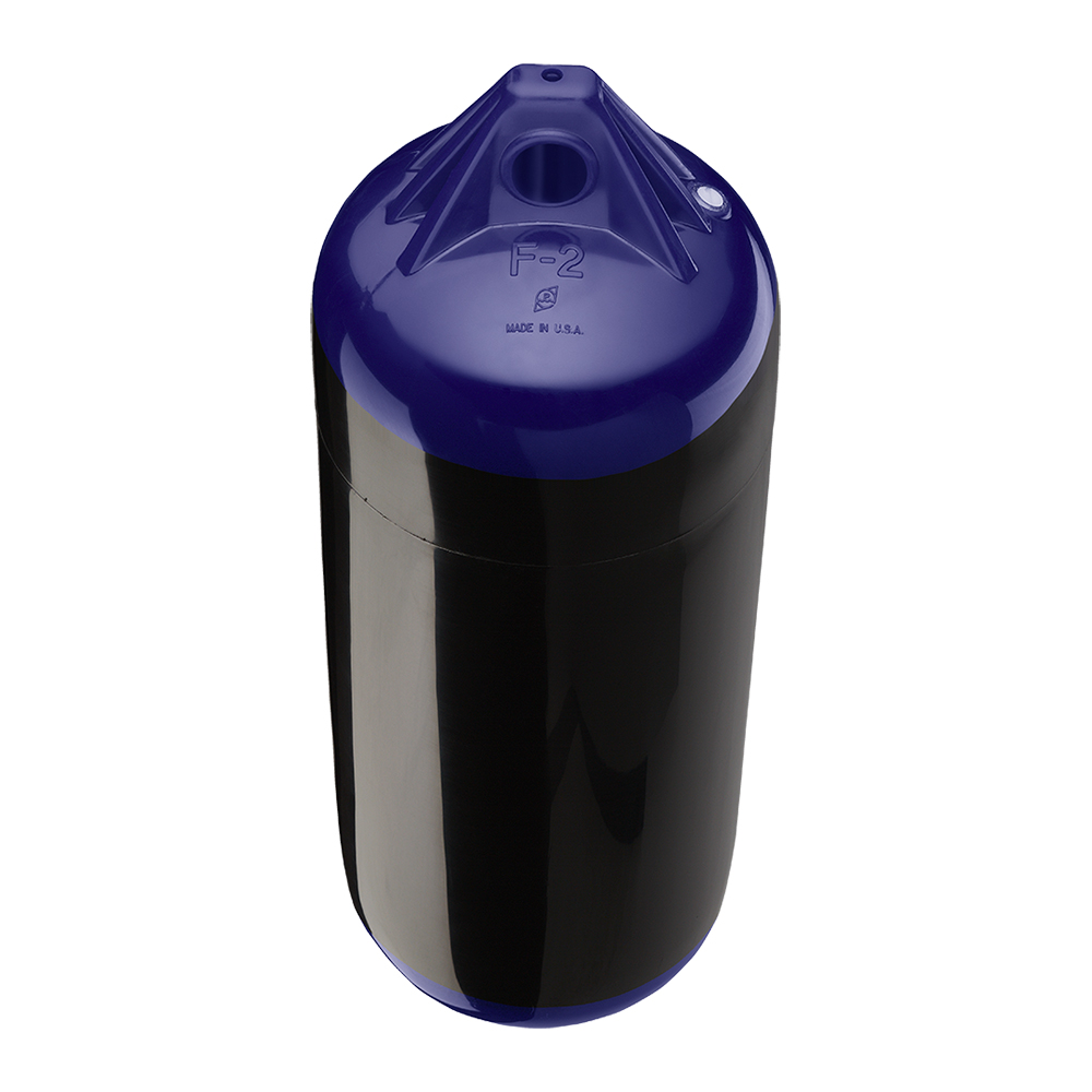 POLYFORM F-2 TWIN EYE FENDER 8.2" X 25" BLACK - Image 2