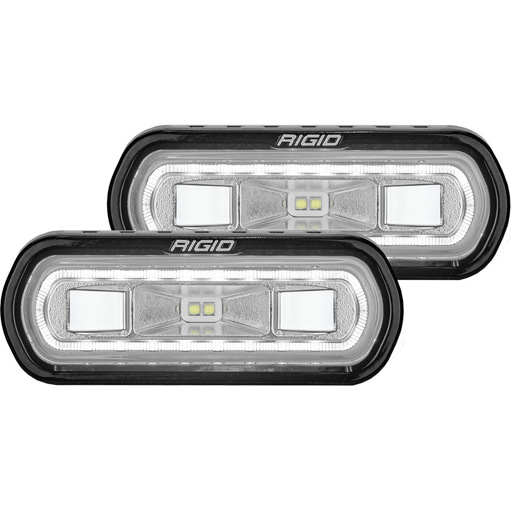 RIGID INDUSTRIES SR-L SERIES SPREADER WHITE HALO PAIR