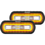 RIGID INDUSTRIES SR-L SERIES  SPREADER AMBER HALO PAIR