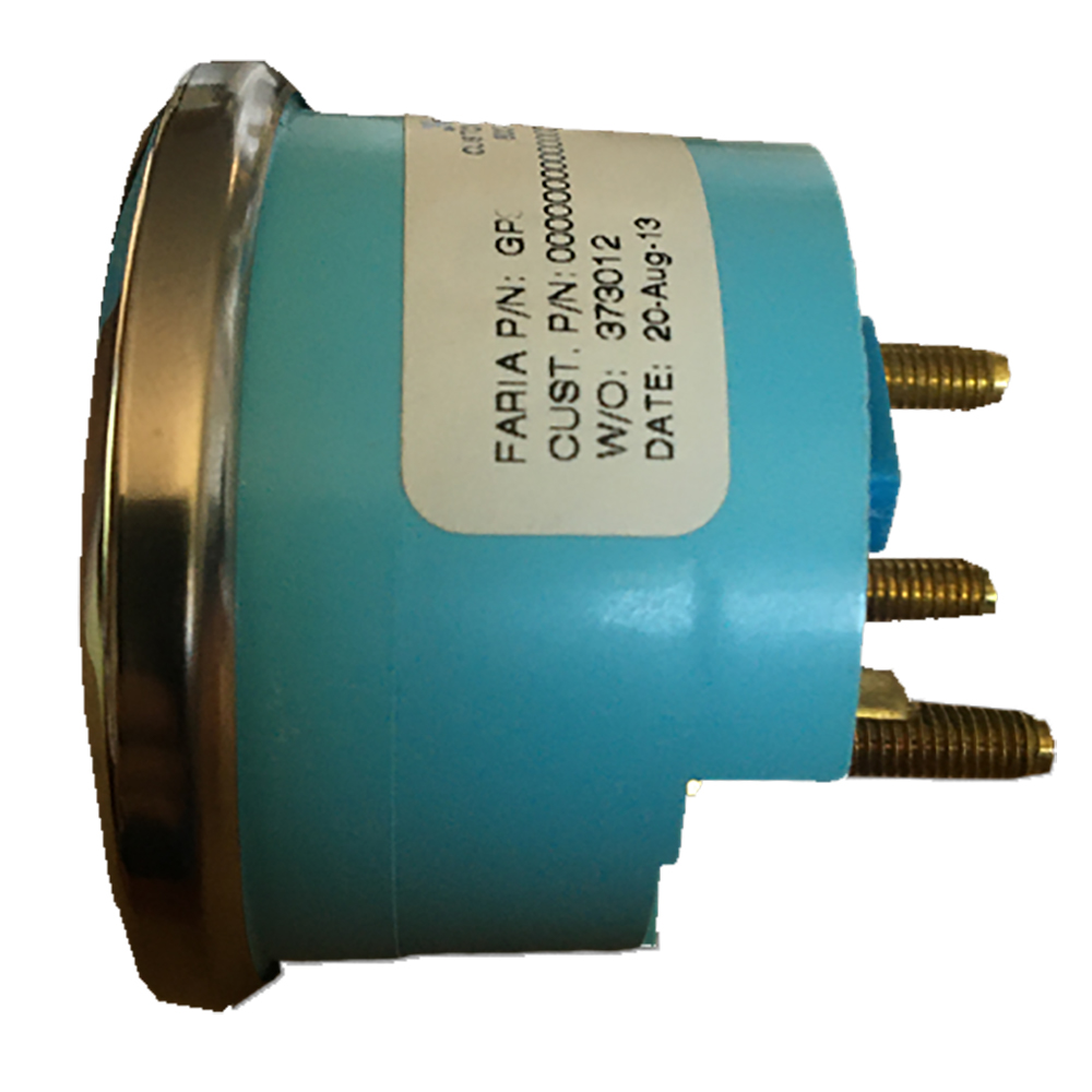 FARIA CHESAPEAKE BLACK 2" FUEL LEVEL GAUGE - METRIC - Image 2