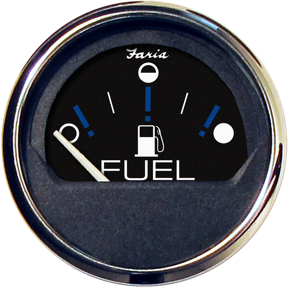 FARIA CHESAPEAKE BLACK 2" FUEL LEVEL GAUGE - METRIC