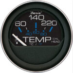 FARIA CORAL 2" CYLINDER HEAD TEMP (60 -220F) W/ SENDER