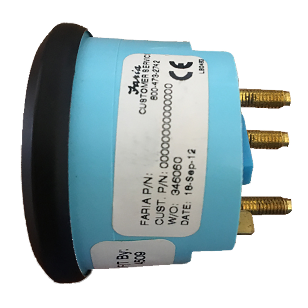 FARIA CORAL 2" FUEL LEVEL GAUGE (E - 1/2 - F) - Image 2