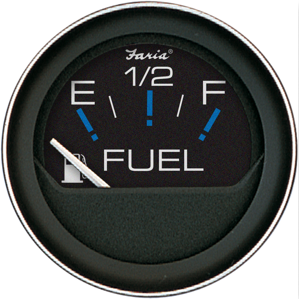 FARIA CORAL 2" FUEL LEVEL GAUGE (E - 1/2 - F)