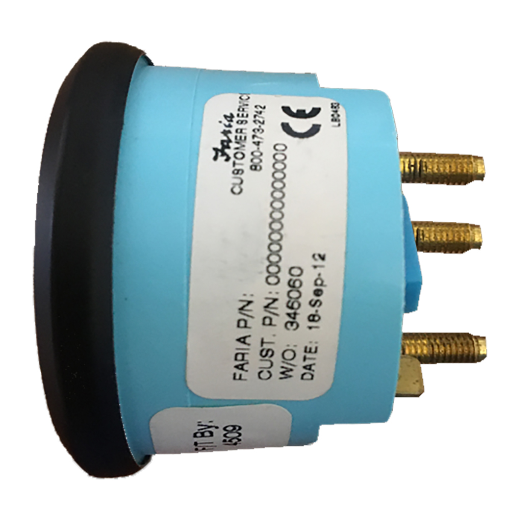 FARIA EURO BLACK 2" WATER TEMP GAUGE - METRIC (120C) - Image 2