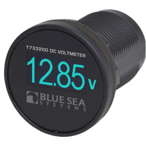BLUE SEA 1733200 MINI OLED DC VOLTAGE METER BLUE