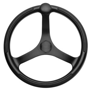 SCHMITT MARINE PRIMUS WHEEL 13.5" BLK 3/4"TAPERED SHAFT W/