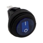HEISE ROCKER SWITCH -  ILLUMINATED BLUE ROUND - 5
