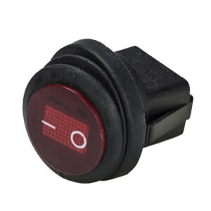 HEISE ROCKER SWITCH - ILLUMINATED RED ROUND - 5