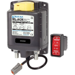 BLUE SEA 7622100 ML ACR CHARGING RELAY WITH MANUAL
