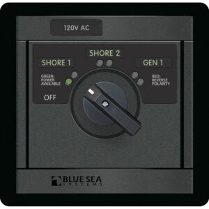 BLUE SEA 1482 ROTARY SWITCH  3 POSITIONS + OFF 30A 2 POLE