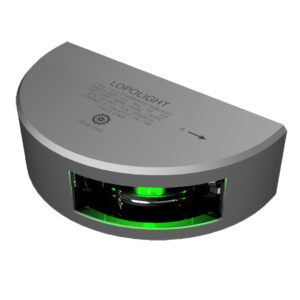 LOPOLIGHT GREEN STARBOARD SIDELIGHT 2NM 6M CABLE