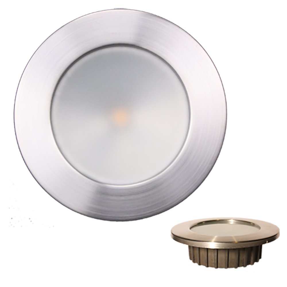 LUNASEA ZERO EMISSION RECESSED LIGHT - WARM WHITE W/ BRUSHED