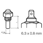 VERATRON ENGINE OIL TEMP SENSOR - SINGLE POLE, COMMON