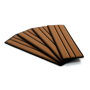 SEADEK 3.75" X 12.75" X 6MM 4-PIECE STEP KIT MOCHA/BLACK