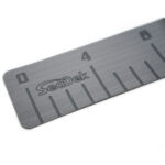 SEADEK 4" X 36" 3MM FISH RULER W/ LASER LOGO STORM GRAY