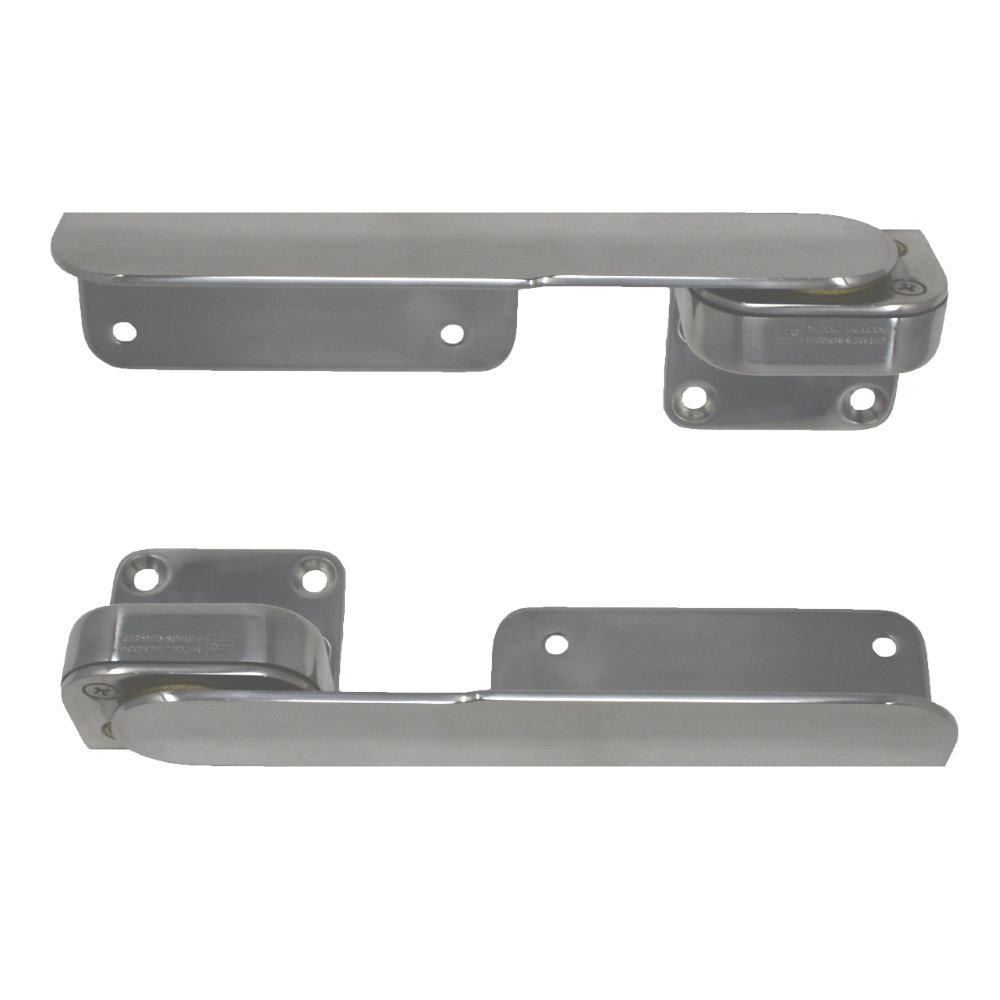 TACO COMMAND RATCHET HINGES 9 3/8" POLISHED 316 STAINLESS