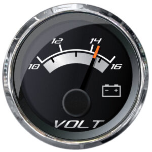FARIA PLATINUM 2" VOLTMETER (10-16 VDC)