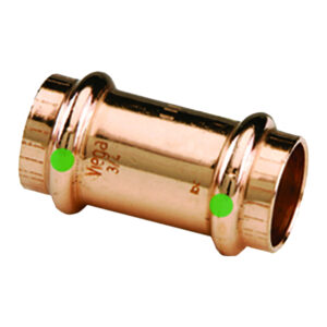 VIEGA PROPRESS 1/2" COPPER COUPLING W/ STOP - DOUBLE